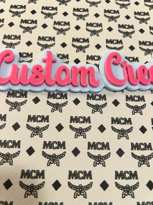 Cream Black MCM