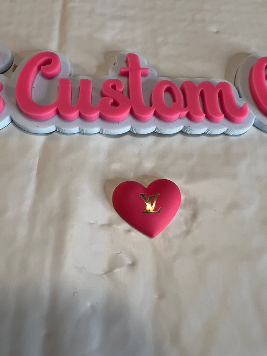 Hot Pink LV Heart