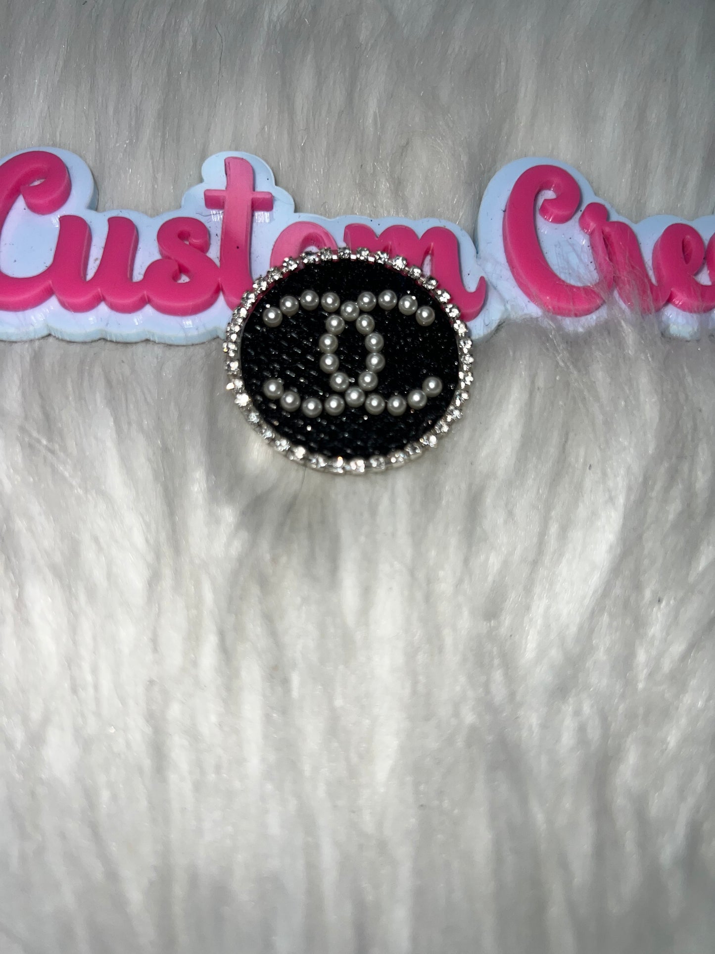 Rhinestone Pearl Round Iron-On Patch – Decorative DIY Craft Patch