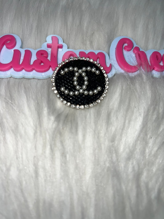 Rhinestone Pearl Round Iron-On Patch – Decorative DIY Craft Patch