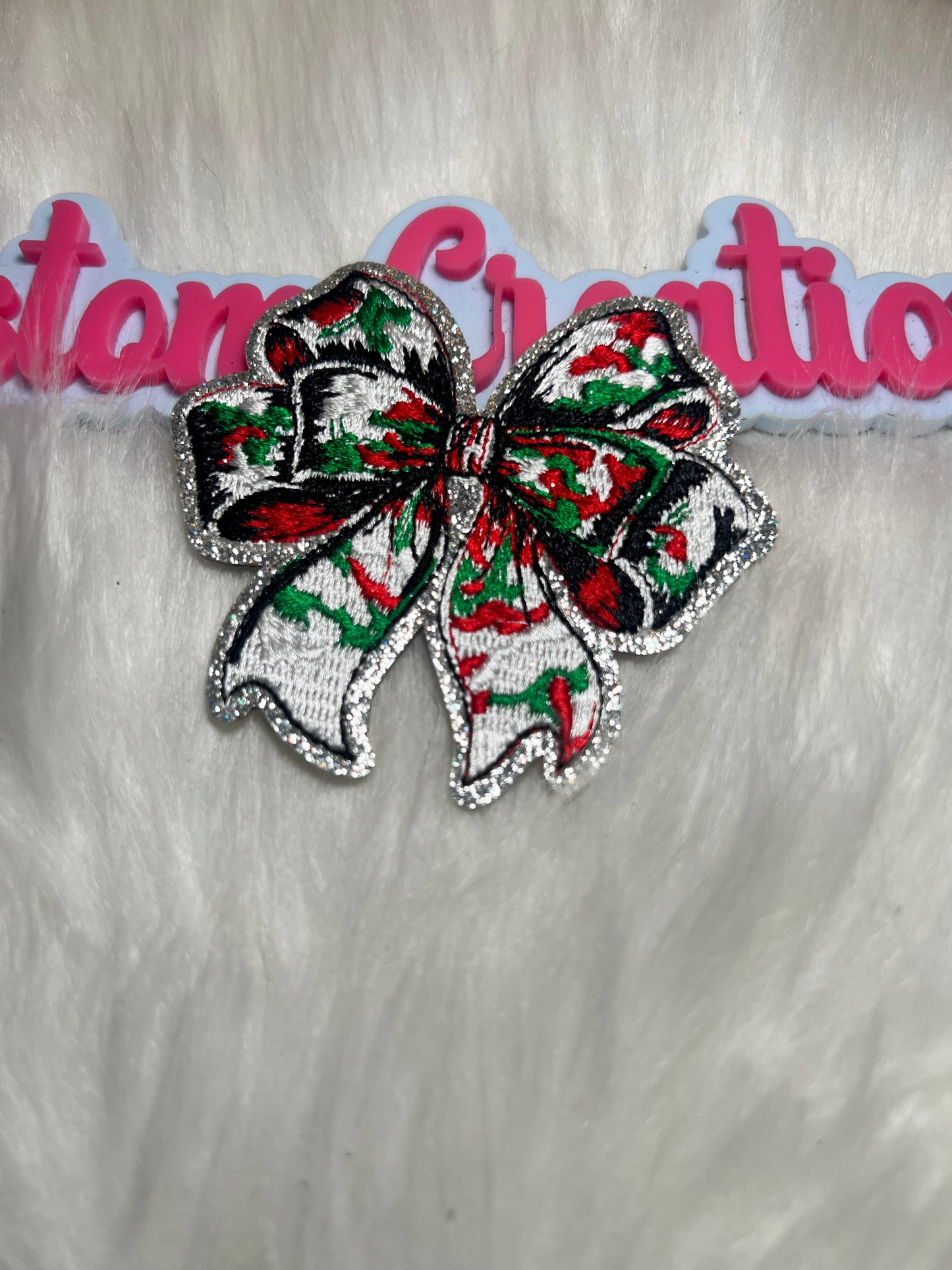 Red Green White Bow