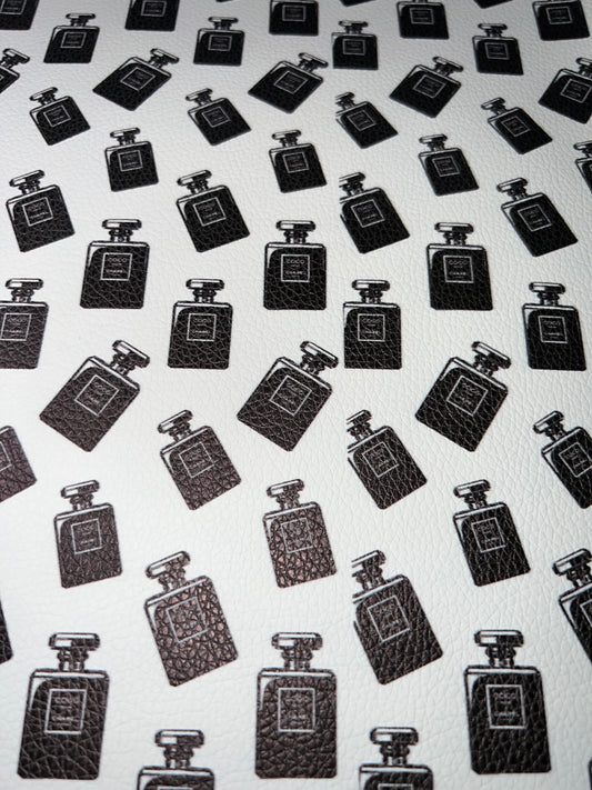 Classic Perfume Bottle Faux Leather Sheet – 9x12