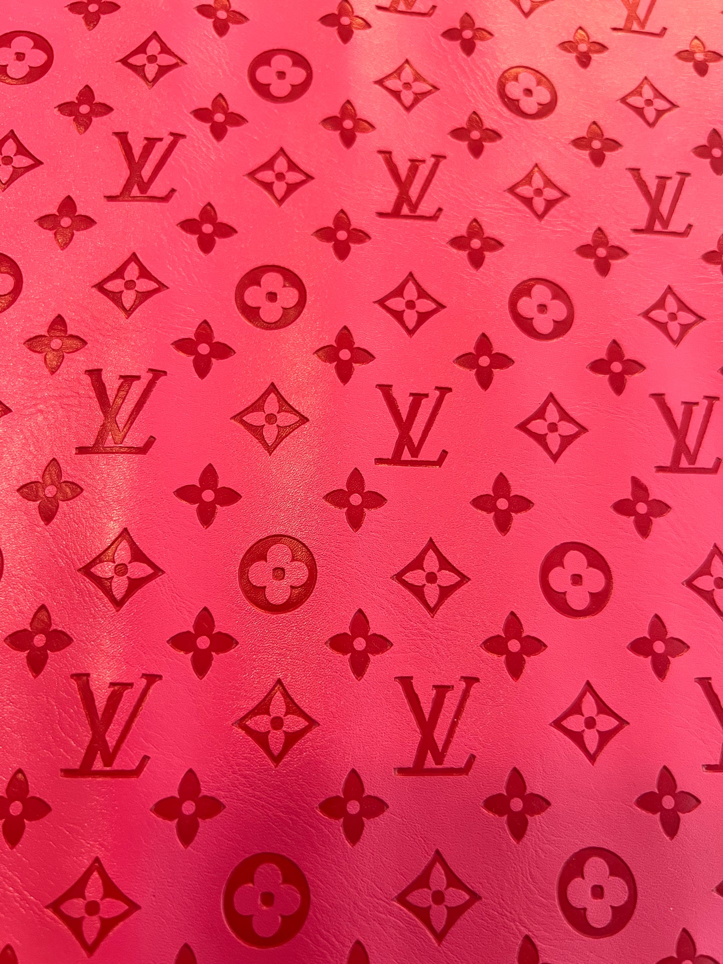 Hot Pink Embossed LV