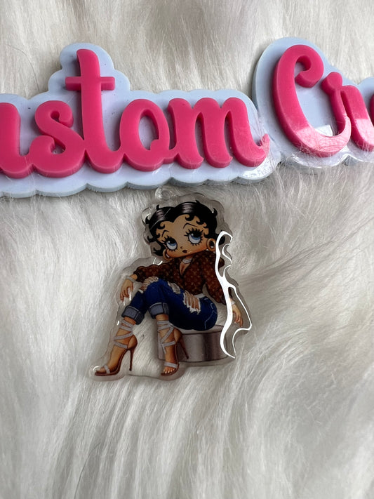 Brown LV Betty Boop sitting