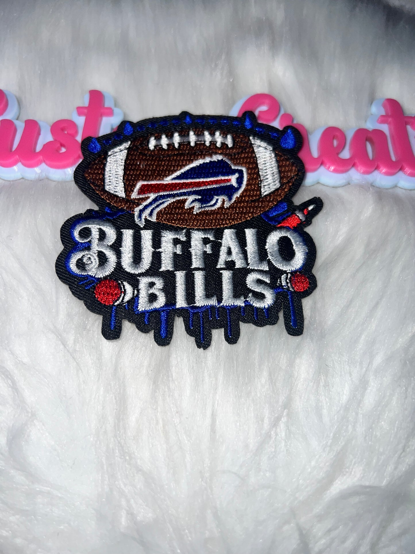 🏈 Buffalo Bills Football Patch (Iron-On) NBA