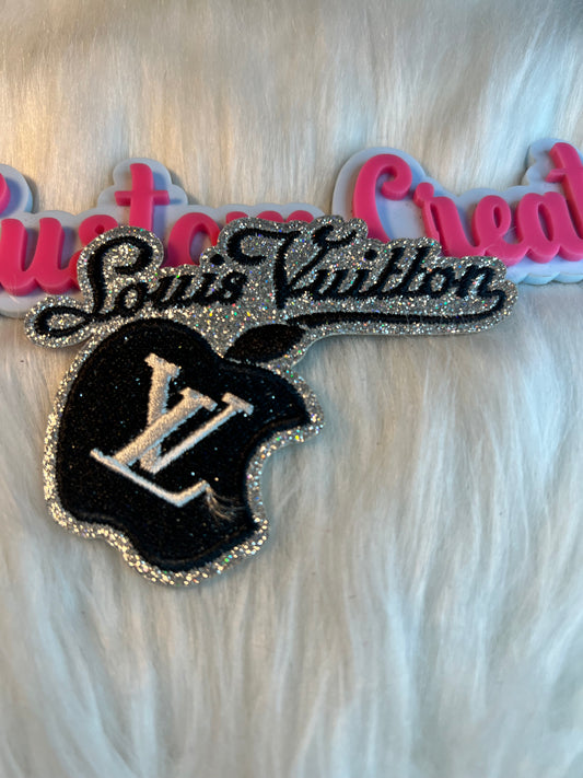 Silver Black LV Apple