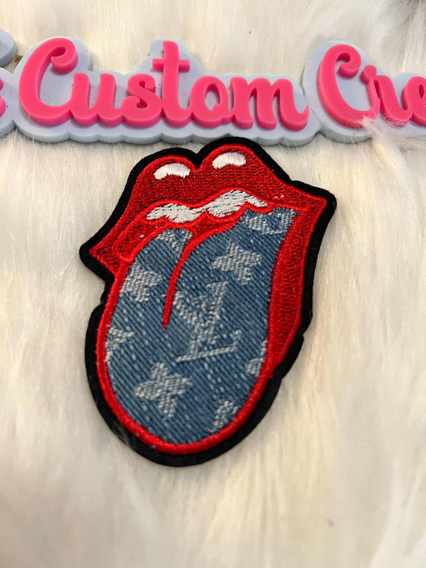 Lite Denim LV Lips