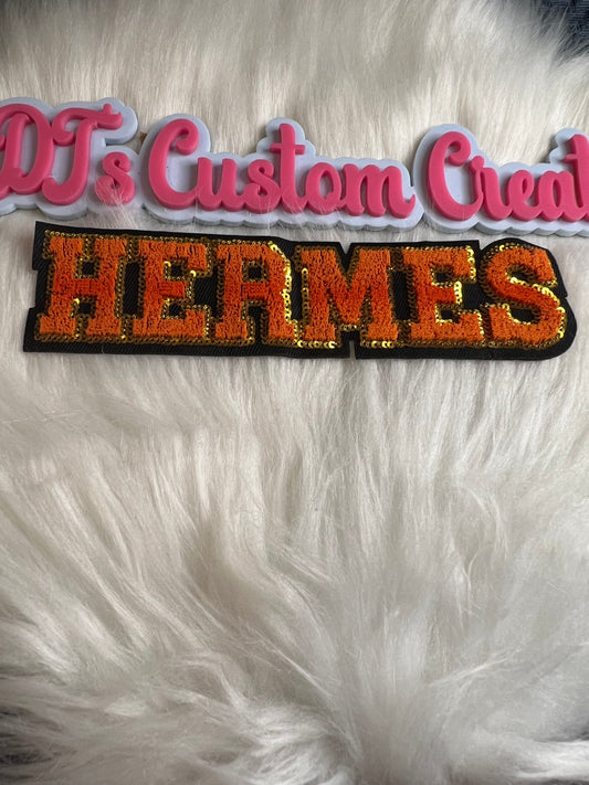 Fluffy Orange Hermes trim Gold
