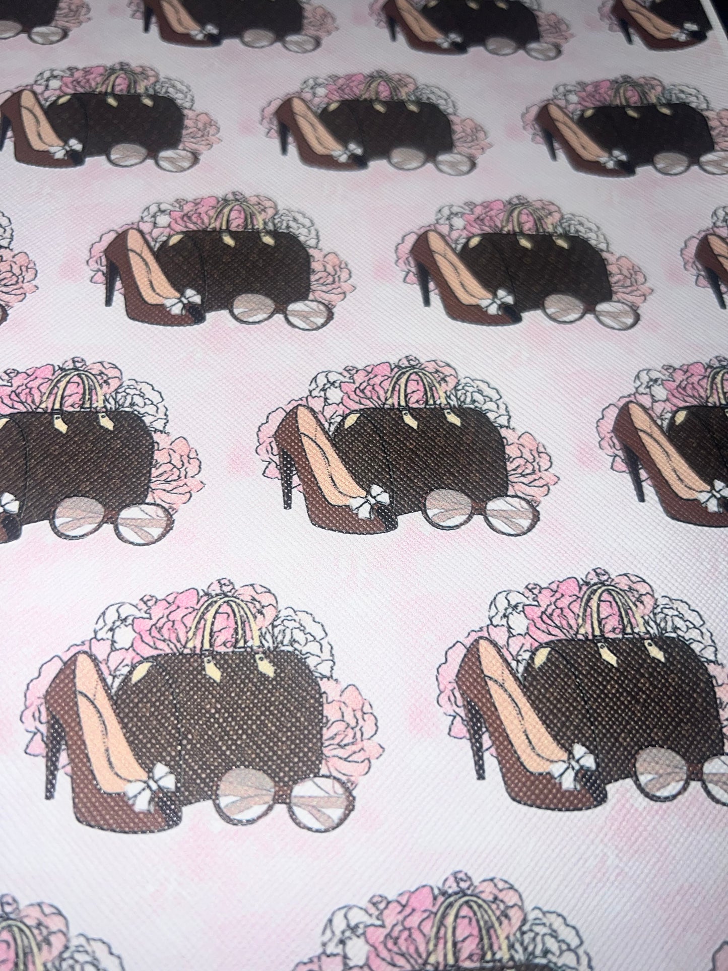 Heels & Handbag Fashion Faux Leather Sheet – 9x12