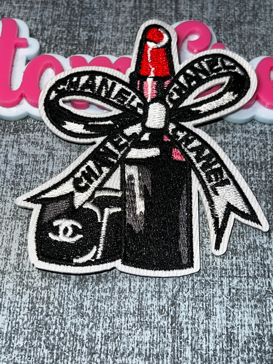 Lipstick & Purse Fashion Patch – Embroidered Applique