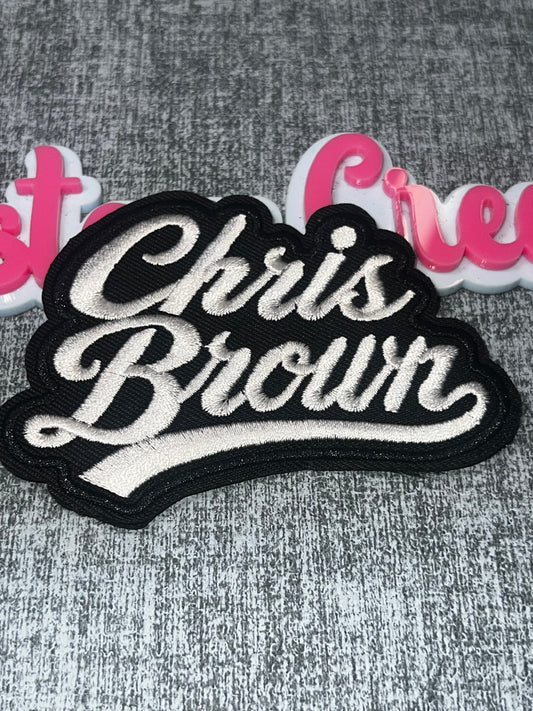 Script Style Patch – Embroidered Fashion Applique R&B Breezy