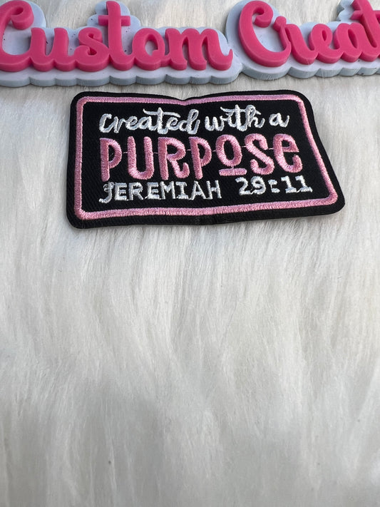 Created with Purpose Pink white Black