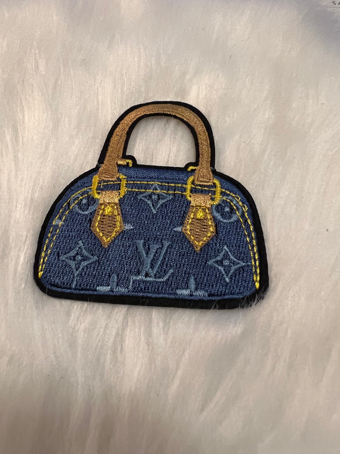 Denim style LV duffel bag