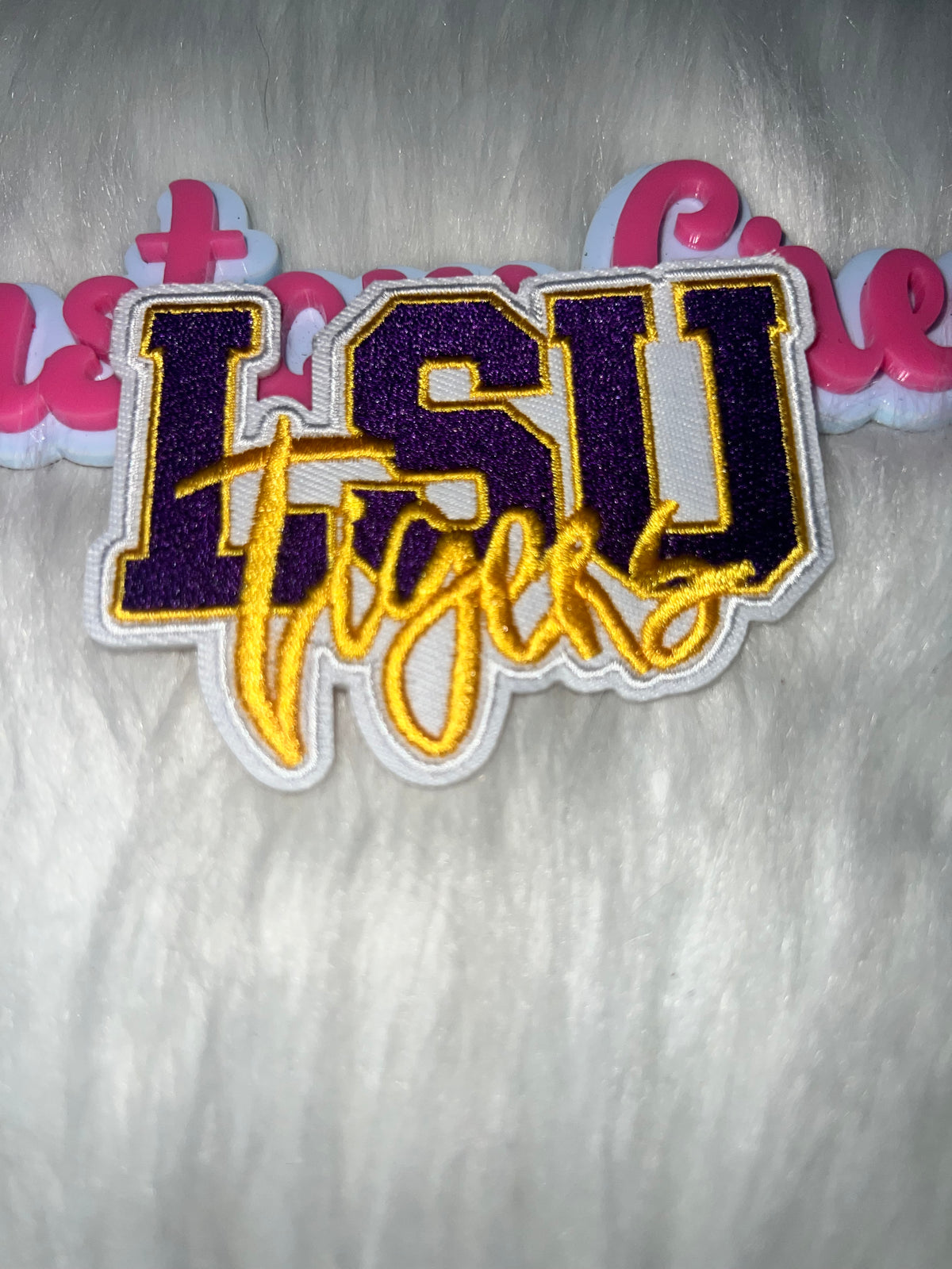 Lsu Patch 💛💜 LSU Tigers Iron-On Patch – DT’s Custom Creations