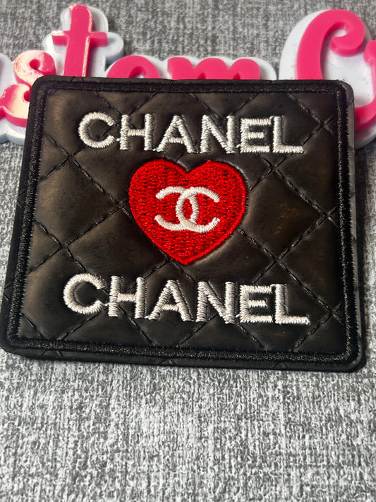 Quilted Heart Glam Patch – Embroidered Fashion Style Applique