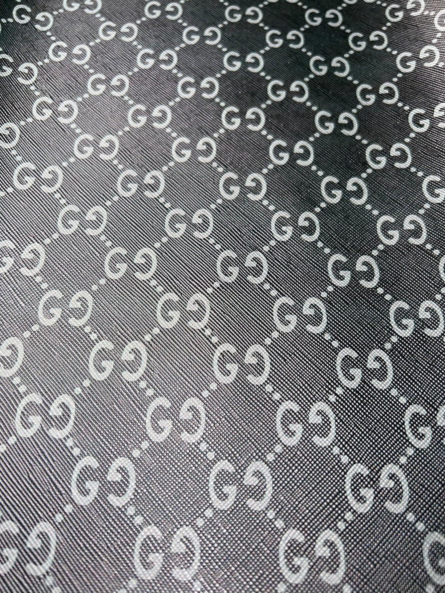 Gray Printed Chain Pattern Faux Leather Sheet 9x12 – Soft Textured Craft Material
