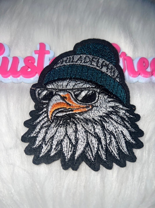 🦅 Philadelphia Eagle Head Iron-On Patch