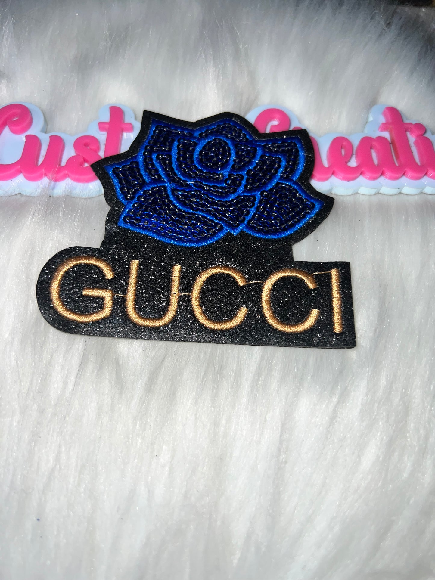 GG Logo Patch – Blue Rose (GG Style)