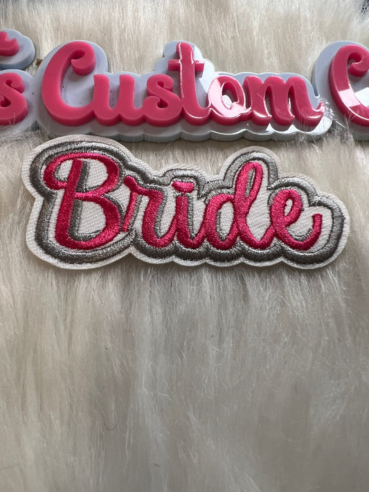Pink Gray White Bride