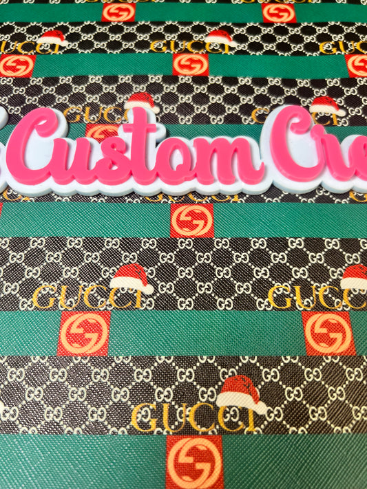 Santa Hat Black GG Christmas