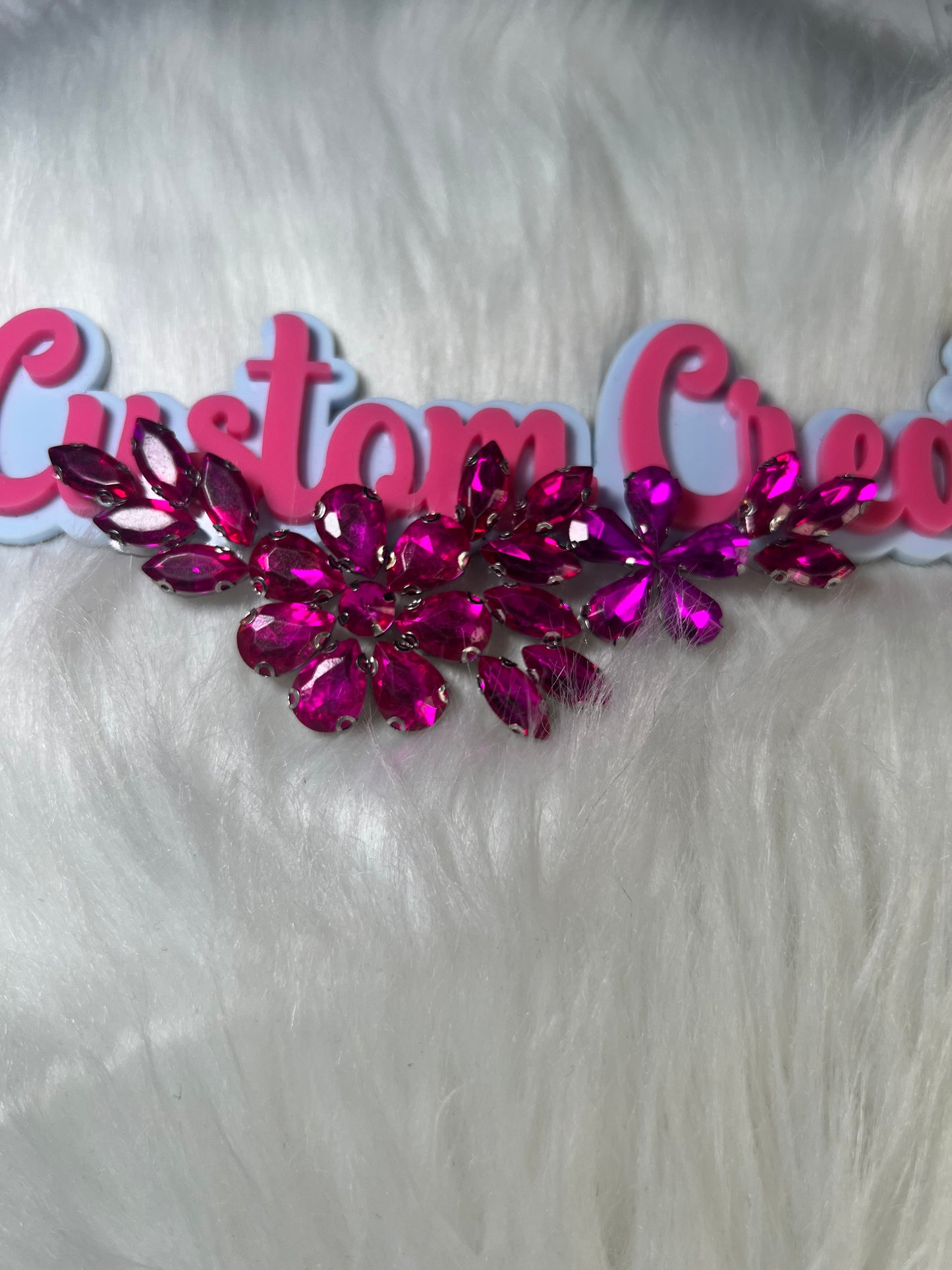 Hot Pink Crystal Iron-On – 4.5”