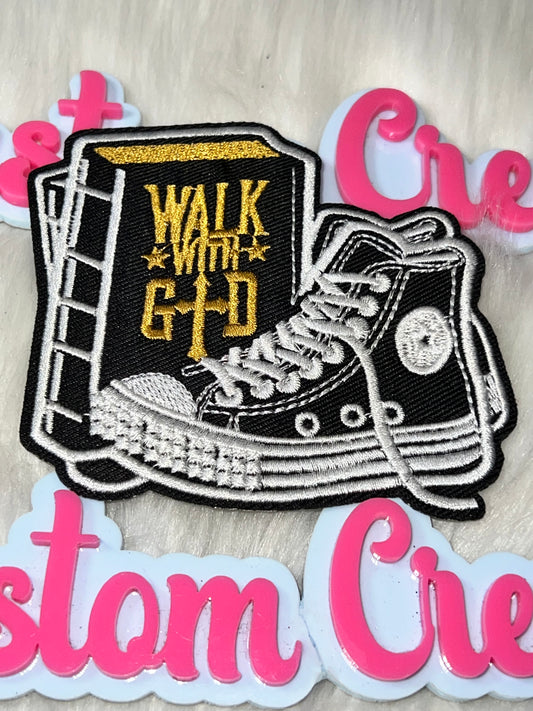 “Walk With God” Sneaker Graphic Patch – Iron On
