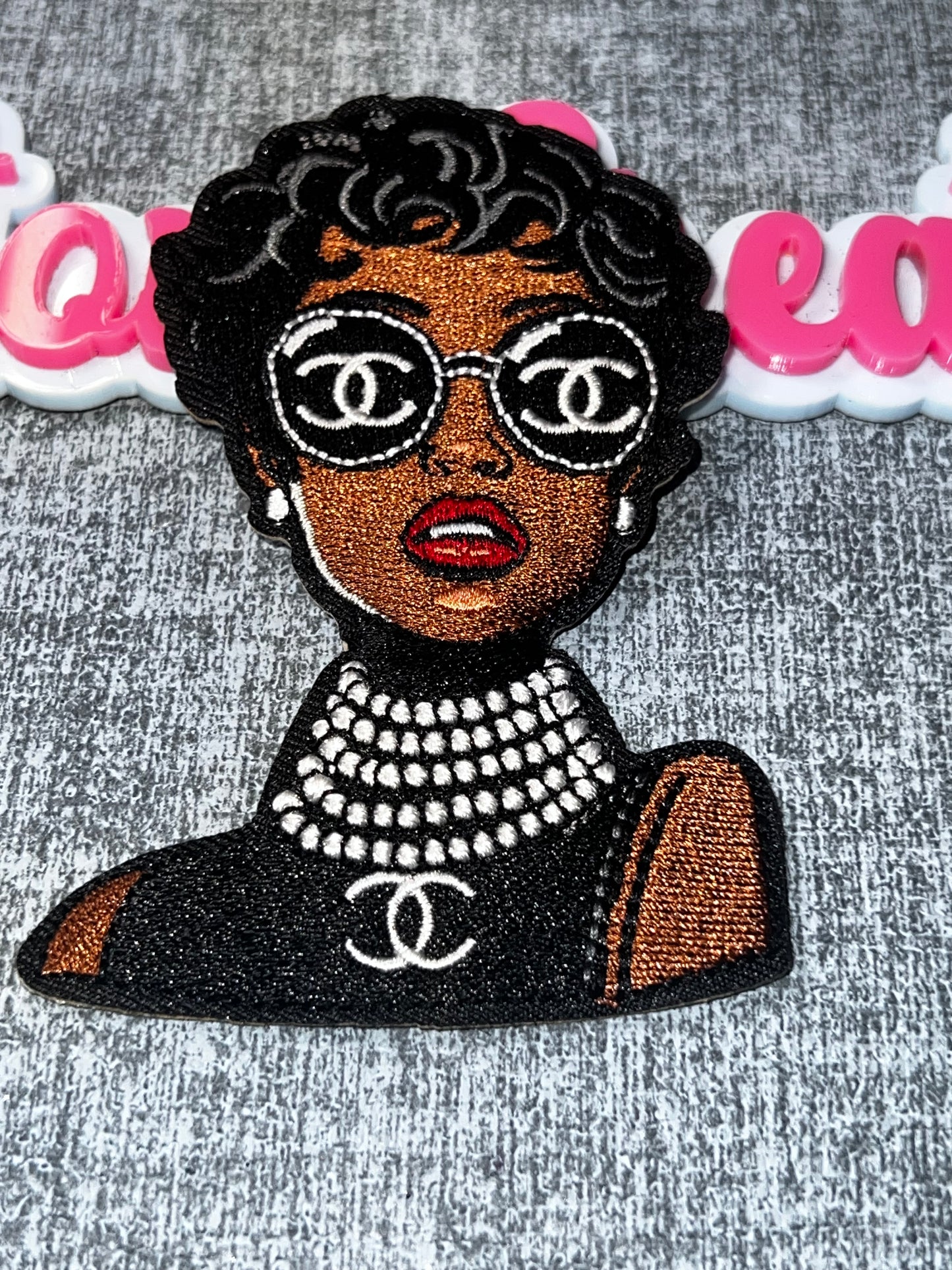 Glam Queen Patch – Statement Embroidered Applique