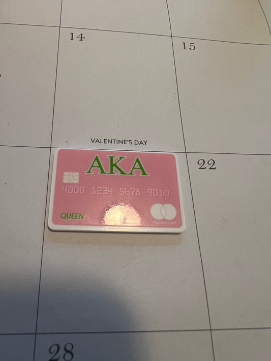 Pink AKA card