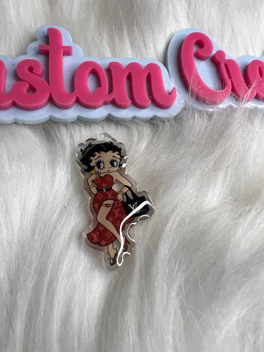 LV Betty Boop Red Dress
