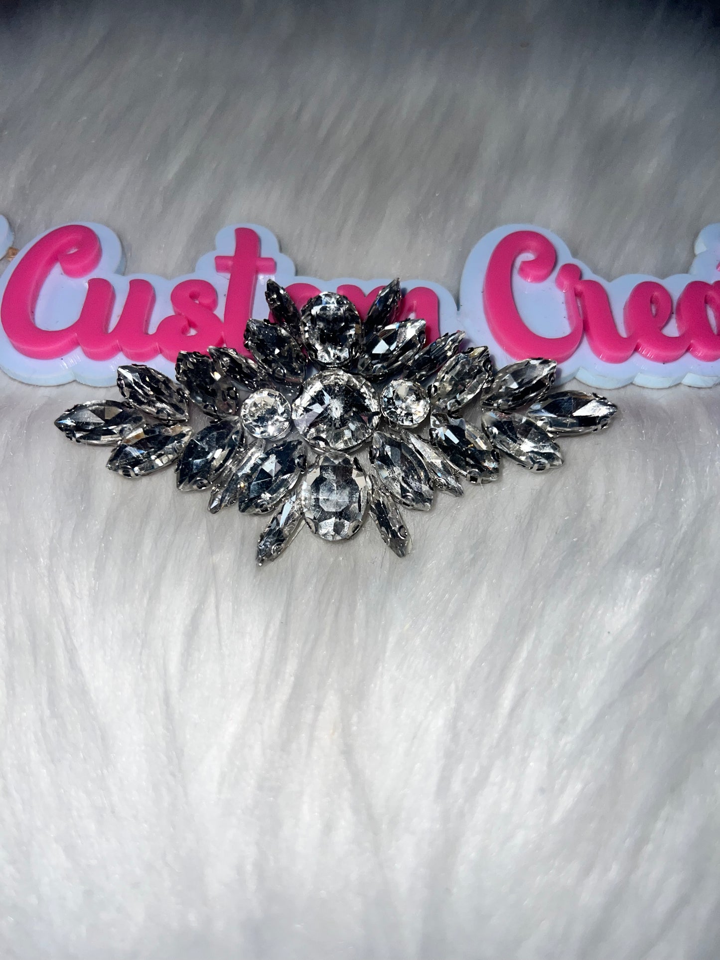 🔘 Clear Diamond Crystal Cluster