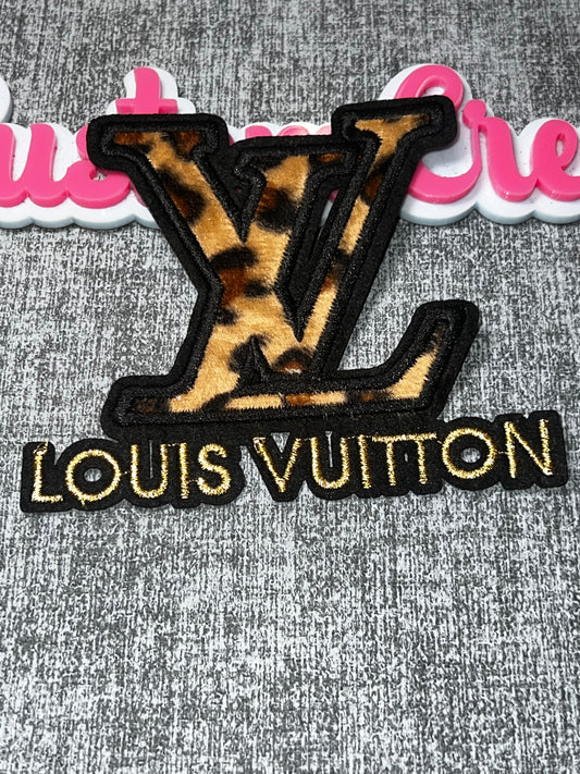 Leopard Print Letter Embroidered Patch – Decorative Applique