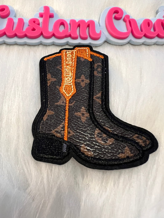 Faux Leather LV boots