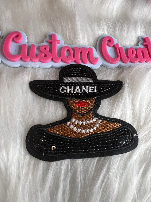 Sequin Black Hat CC lady