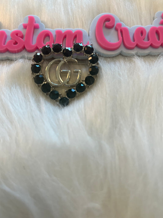 Green Silver GG Heart