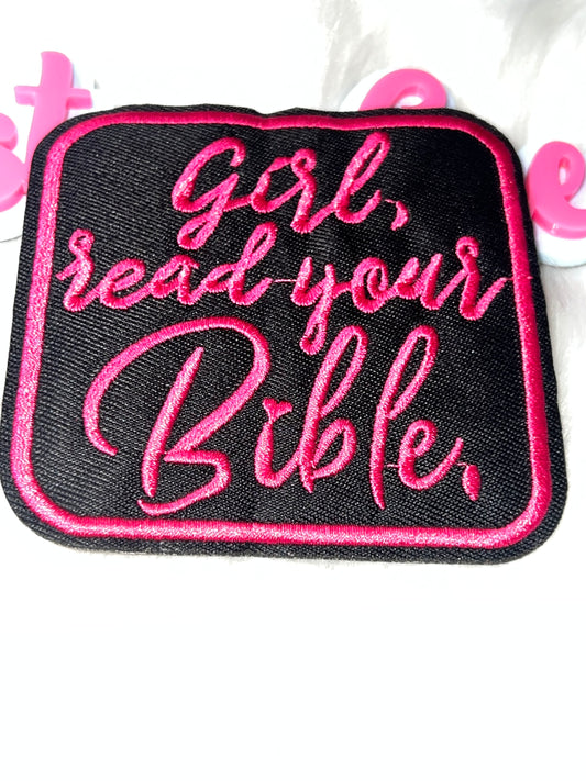 Girl Read Your Bible Patch