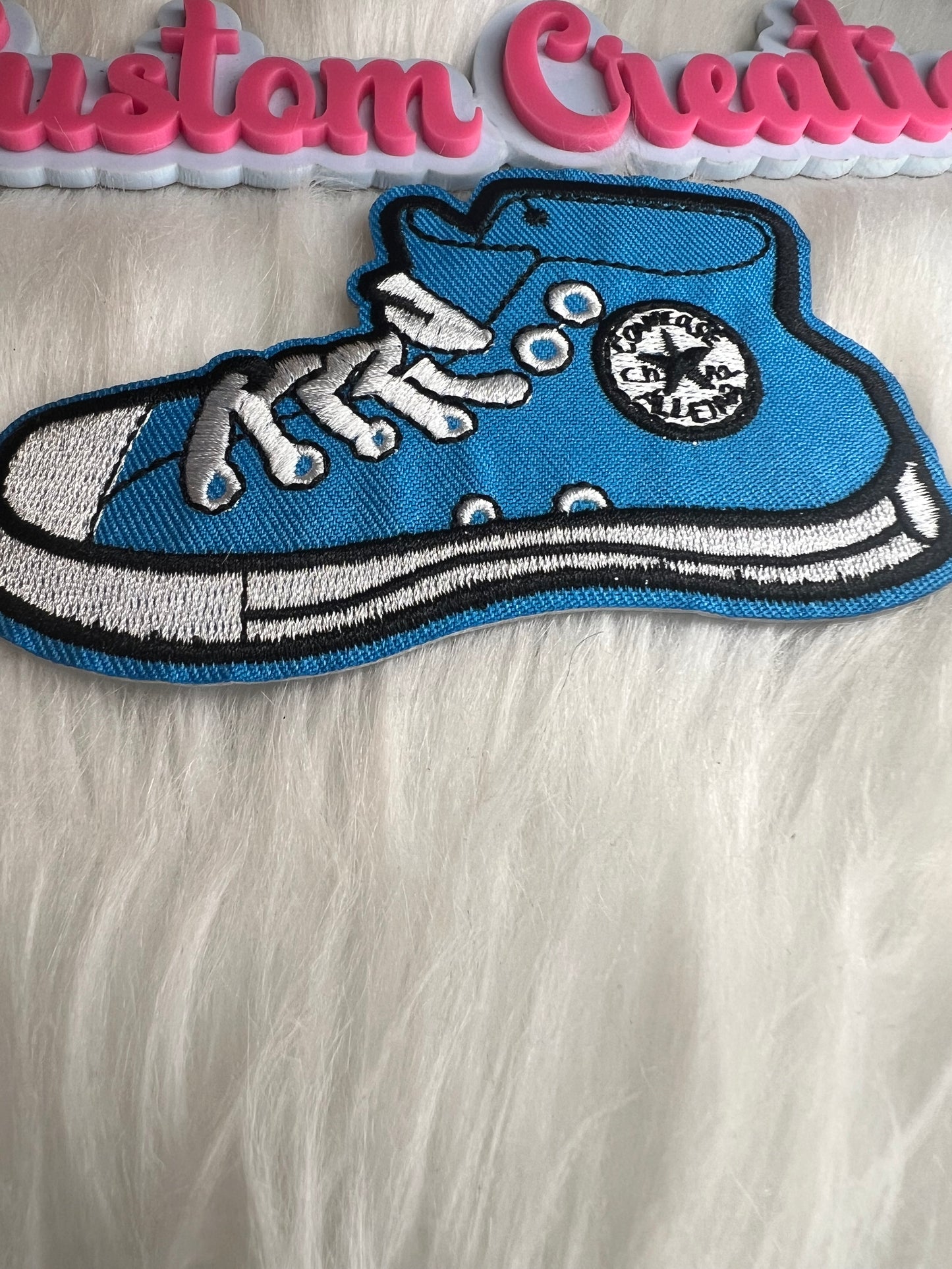 Blue Hightop Converse