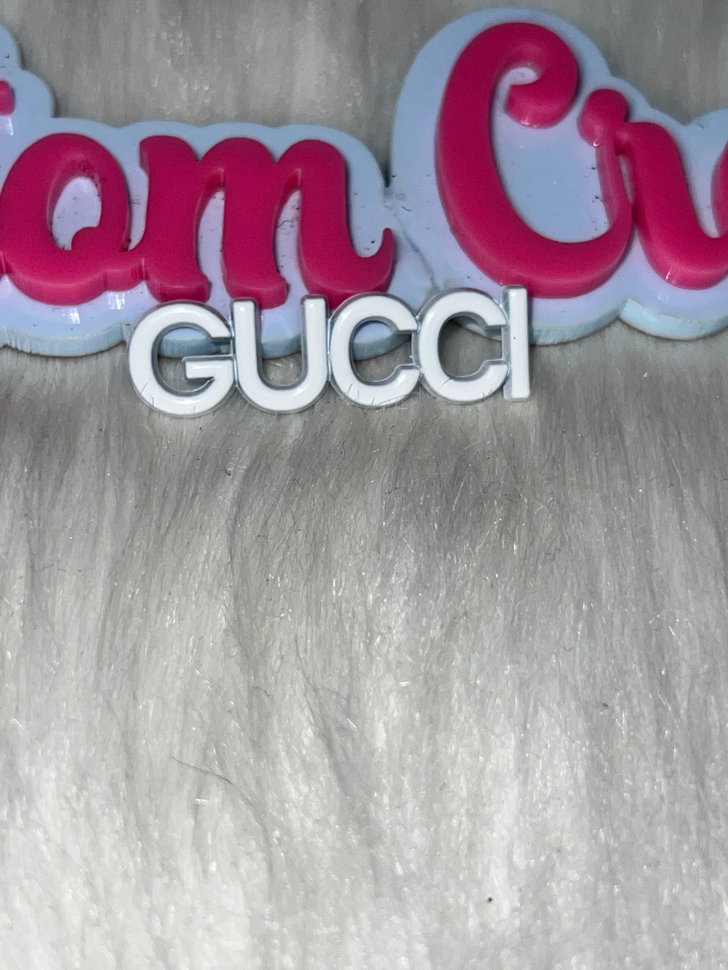 GG Letter Charm – White