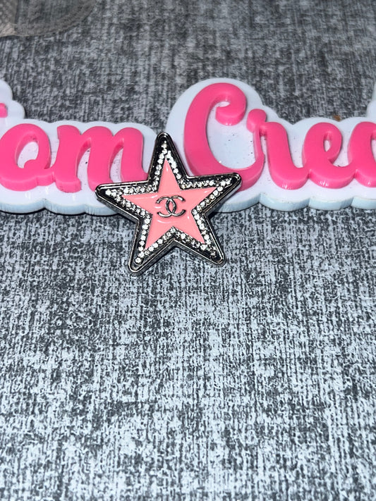 Pink Star Rhinestone Charm – Luxe Statement Charm