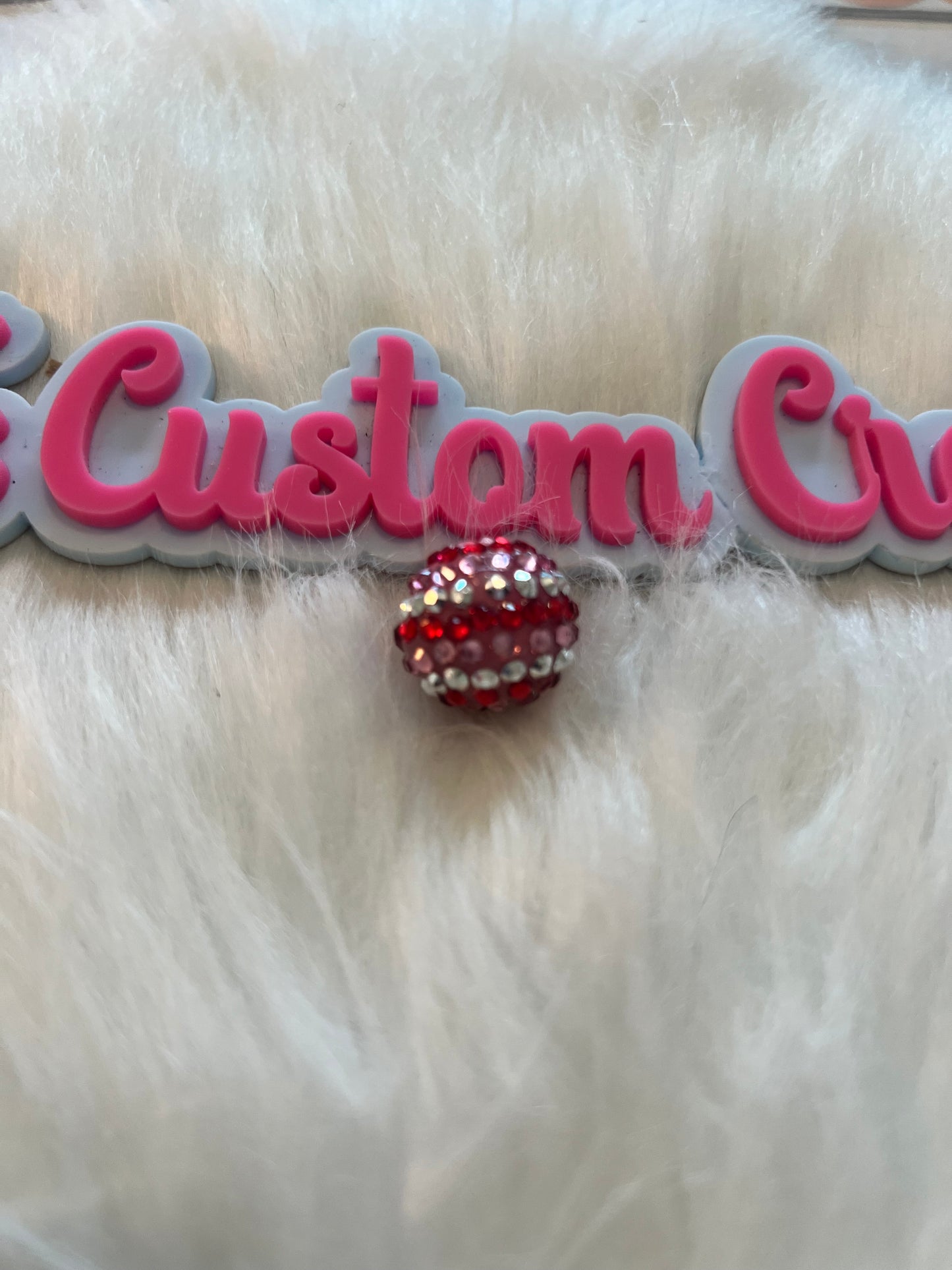 Bling Silver Red Focal