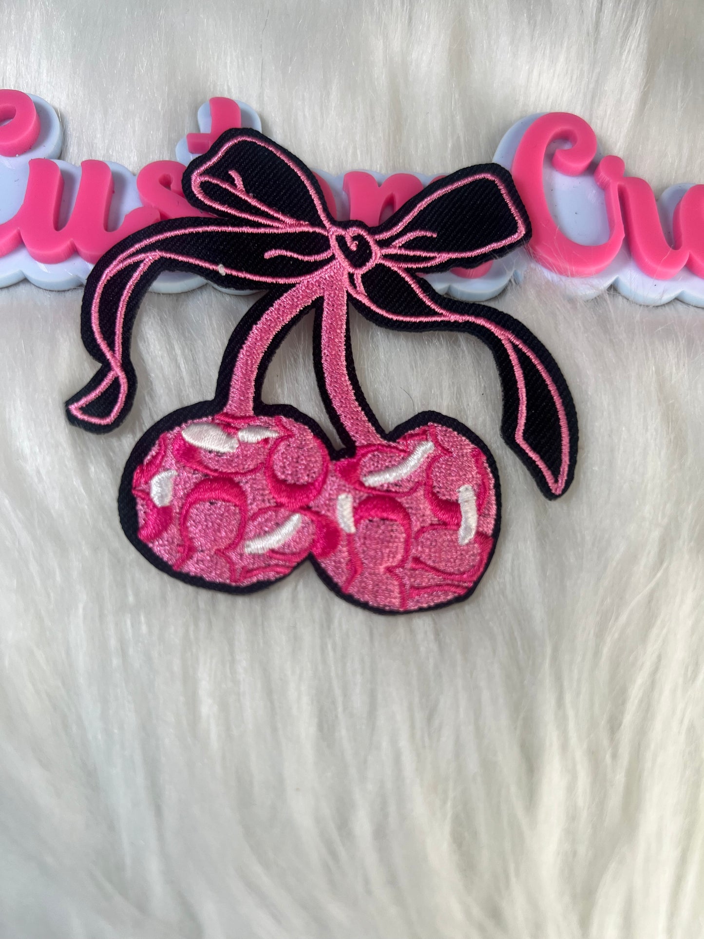 💕 Pink Black CoachCherry Patch