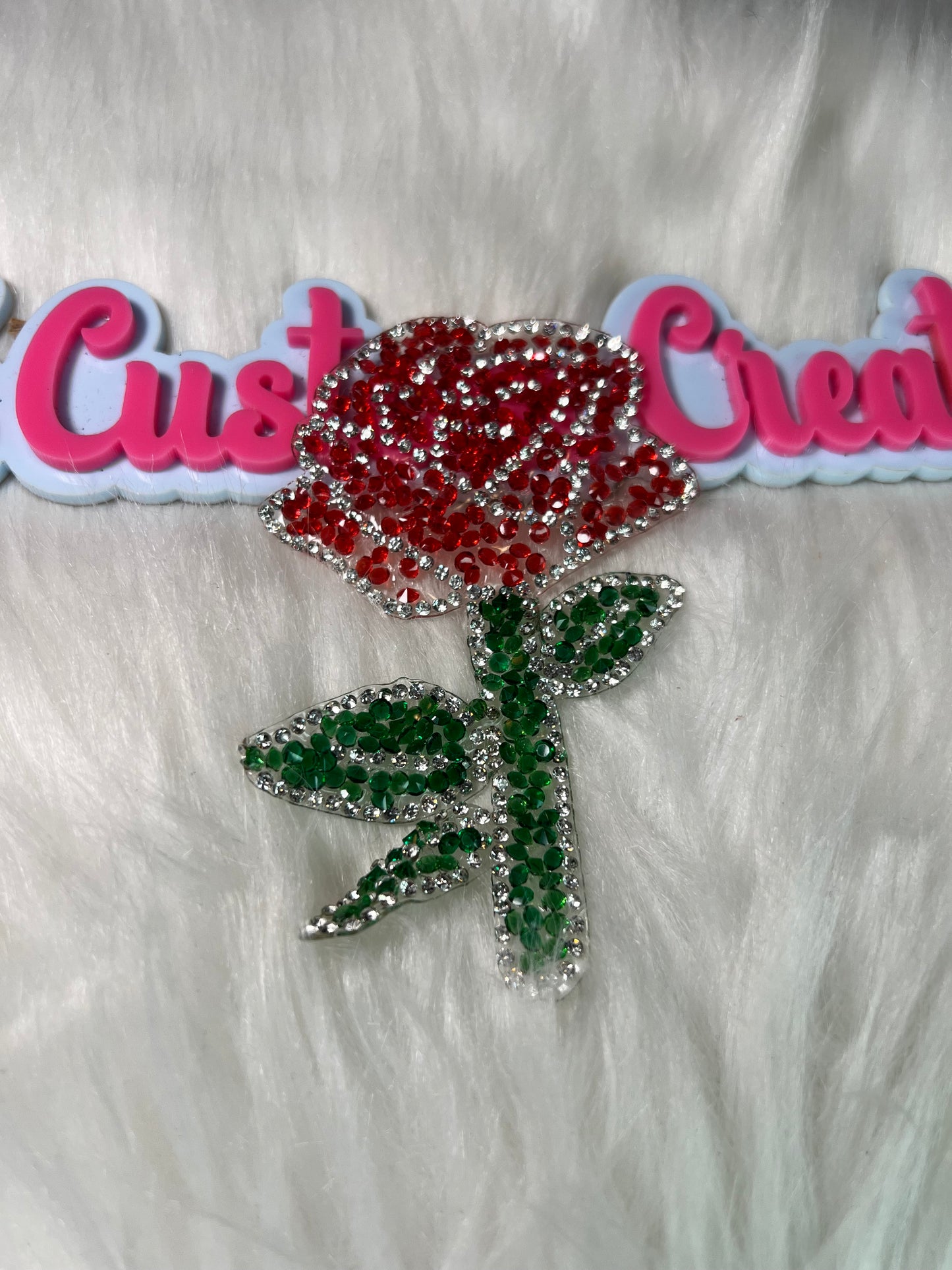 Bling Red Rose
