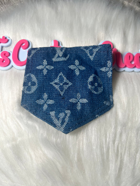 💎 Denim LV Pocket Accent