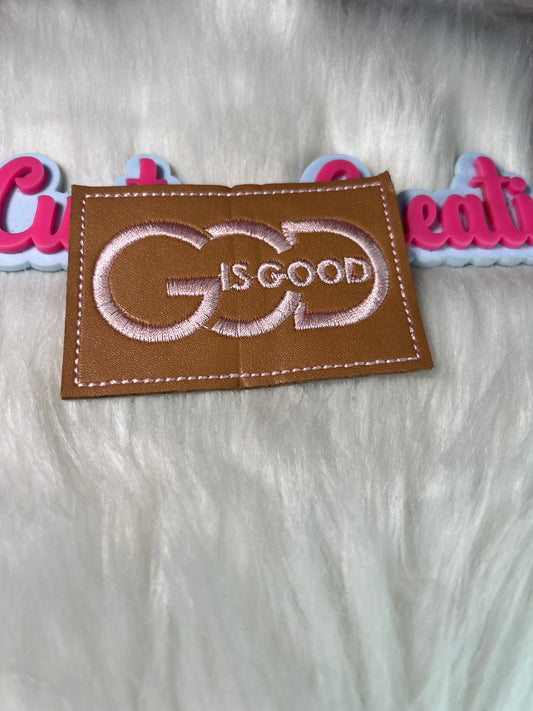 God is good Pink Letters