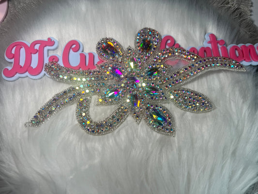 ✨ Iridescent Crystal Burst Appliqué