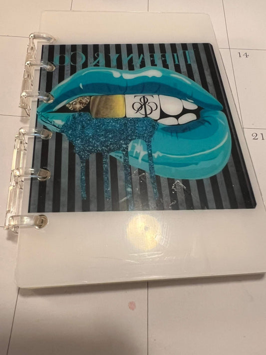 Acrylic Tiffany Lips Notebook