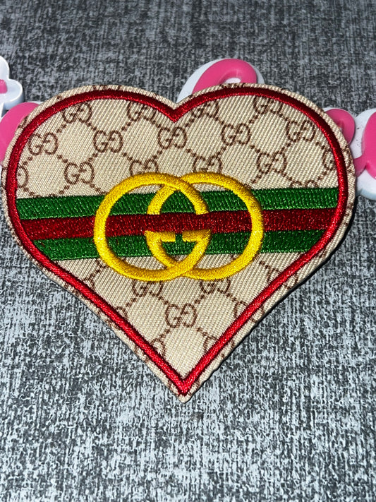 Fashion Heart Patch – Embroidered Glam Applique