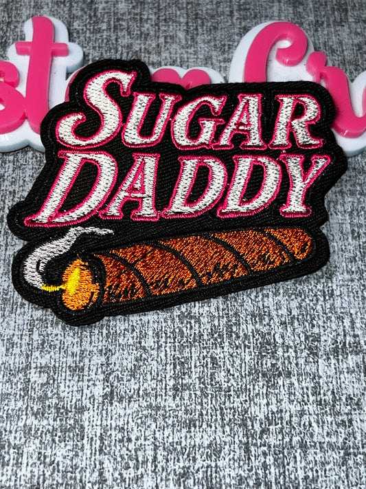 Sugar Daddy Patch Money Roll – Funny Embroidered Iron On Patch Statement Applique