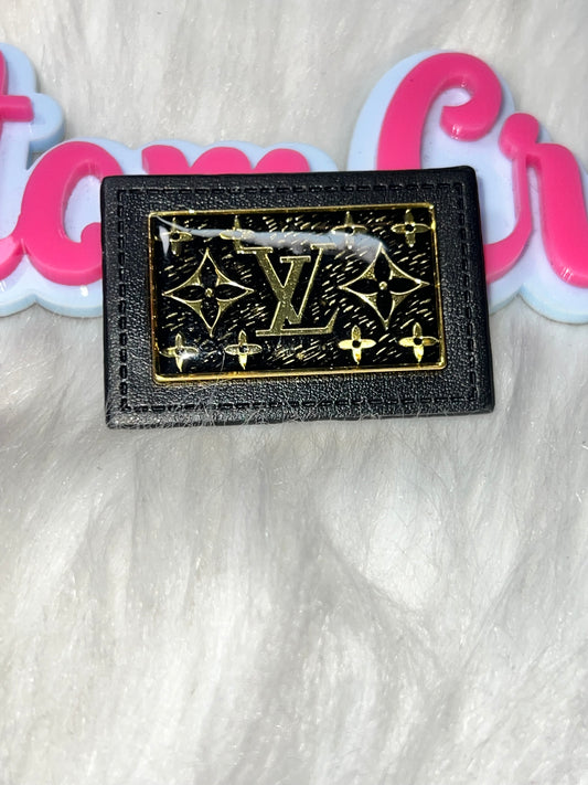 Luxury Style Black & Gold Monogram Decorative Tag