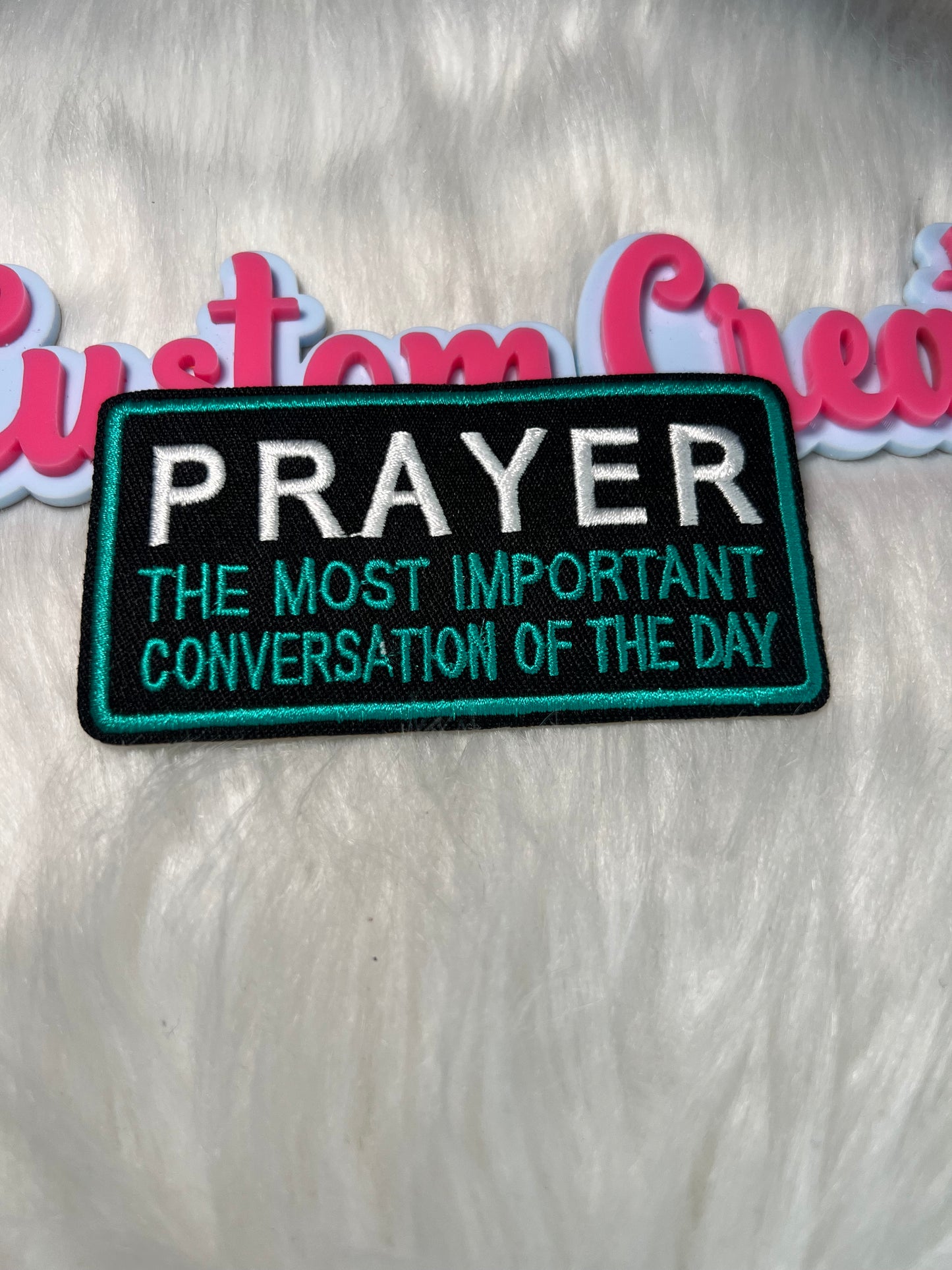 🙏 Prayer Quote Iron-On Patch Religion