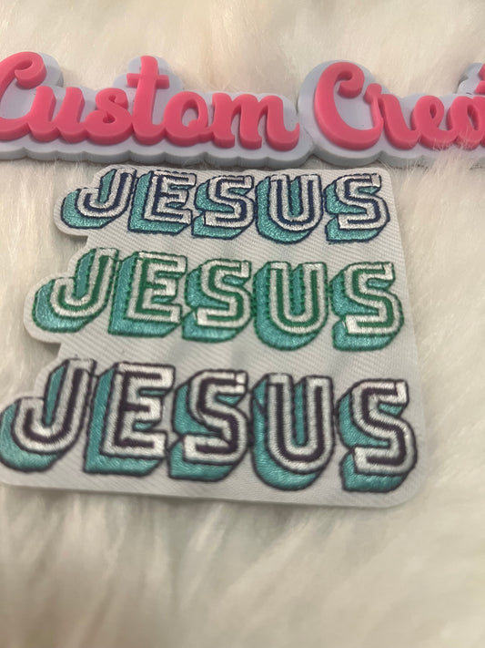 Jesus Jesus Jesus Teal Green